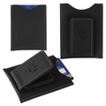 Concord Leather Magnetic Money Clip Card Case (Black)